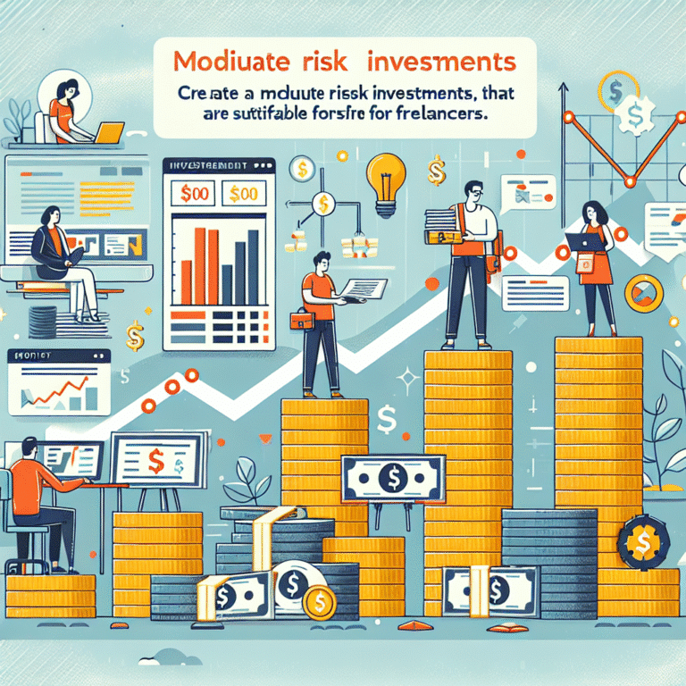 Investimentos de risco moderado para freelancers