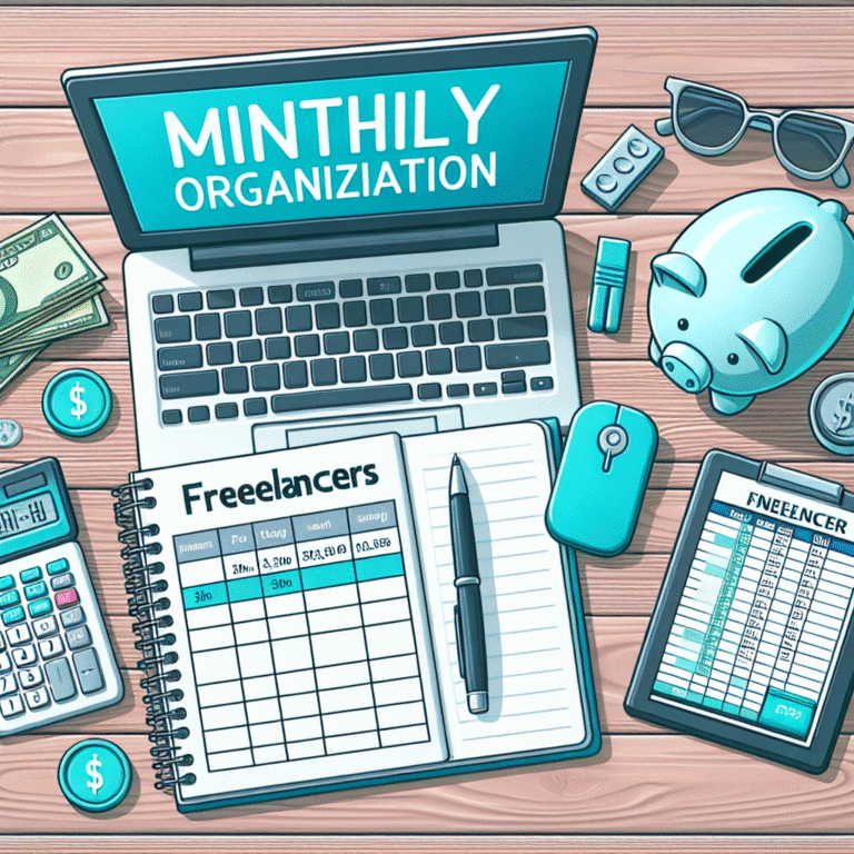 Passos para organizar suas finanças mensais como freelancer