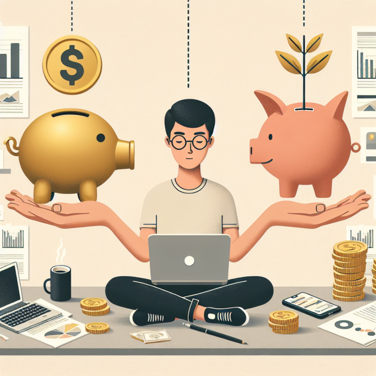 Como equilibrar poupança e investimento como freelancer.